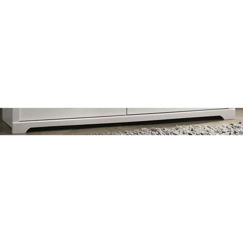 Elara 57"W 6-Drawer Dresser with Black Handles