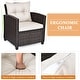 preview thumbnail 13 of 81, Costway 3PCS Patio Rattan Furniture Set Cushioned Conversation Set - See Details
