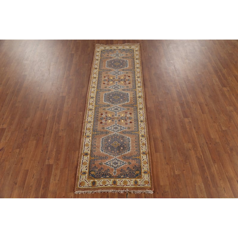 Viss Indian Runner Rug Hand-Knotted Wool Carpet - 2'6"x 8'0"