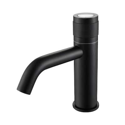 Matte Black Single Hole Bathroom Faucet