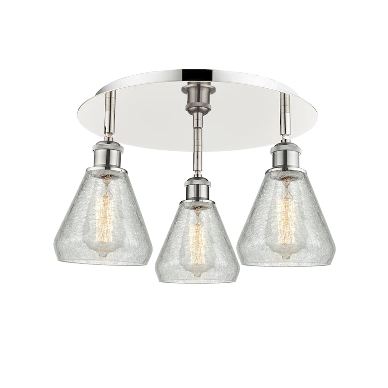 Innovations Lighting Conesus - 3 Light 18" Flush Mount