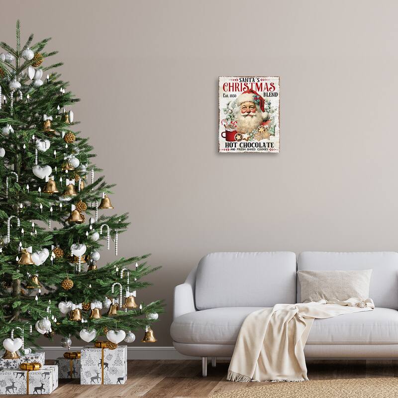 Stupell Santa's Christmas Blend Canvas Wall Art Design By Creatif Belle