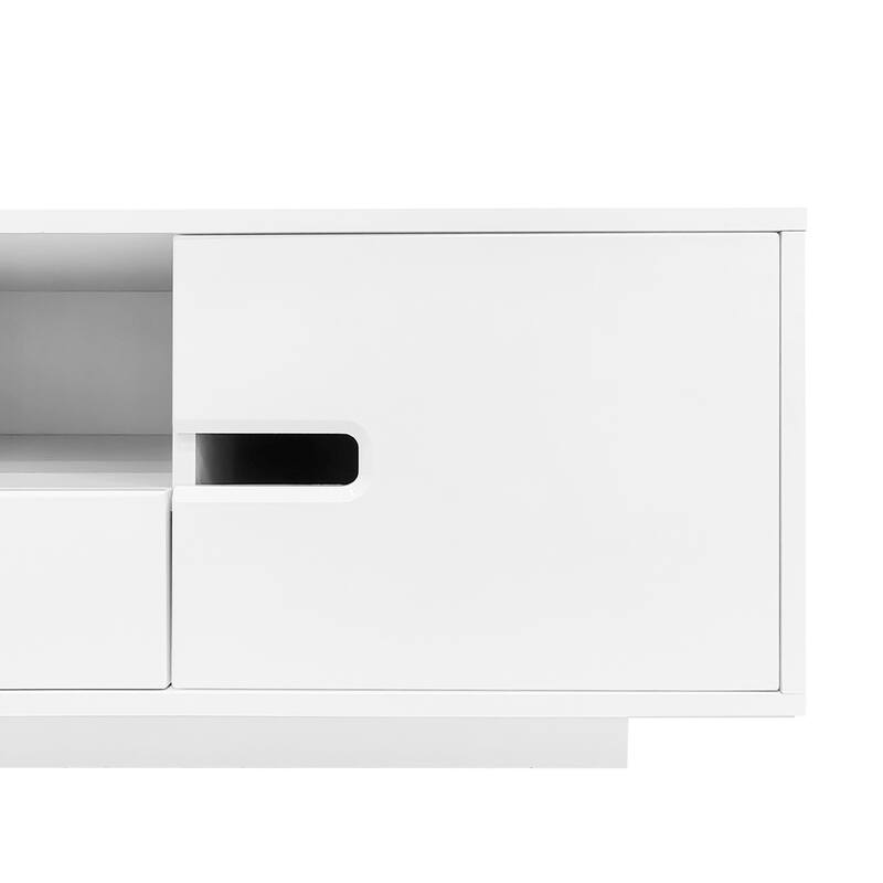 Living Room Modern High Glossy Rectangle Coffee Table