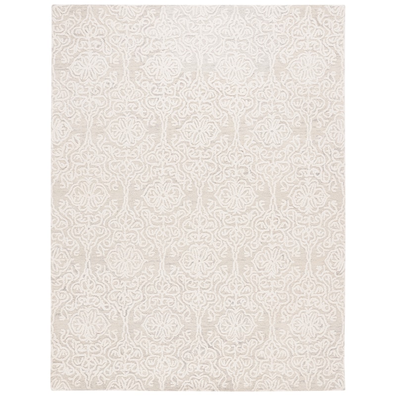 SAFAVIEH Handmade Blossom Mahalia Modern Floral Wool Rug