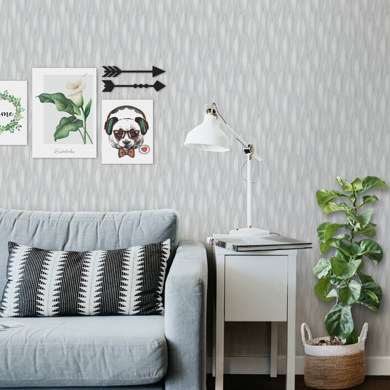 SUSSEXHOME Removable Wallpaper-Waterproof, Strippable, Light Resistance & Cleanable Wall Paper Roll-Wallpaper-Seaweed