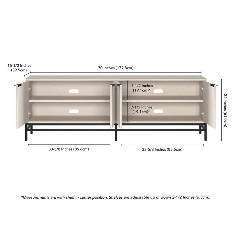 Montello Rectangular TV Stand for TV's up to 78" - 70" Wide