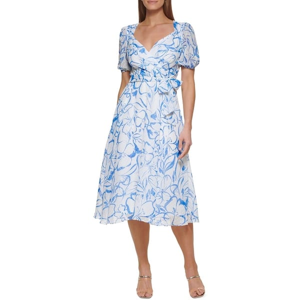 athletic wrap dress Simply Southern Scallop V-Neck Athletic Dress in Navy