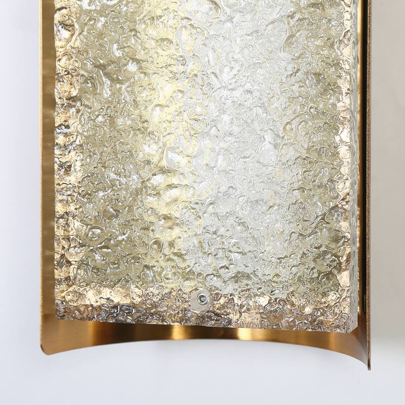 Modern Large LED Flush Mount Wall Lights Glam Armed Sconce Glam Bathroom Light - 6.3"W x 3.9"D x 23.6"H