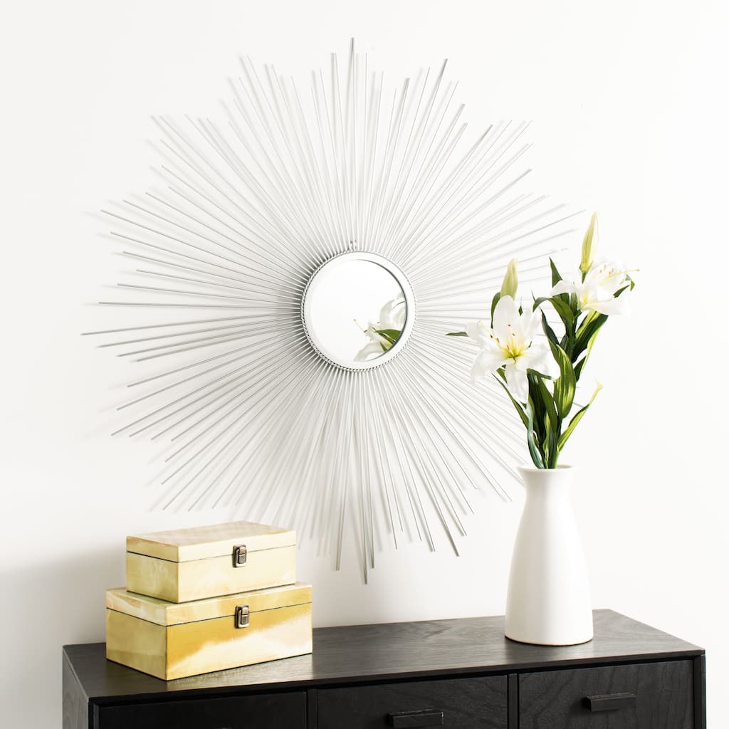 SAFAVIEH Allyssa 41-inch Sunburst Round Mirror - 40.8" W x 0.8" L x 40.8" H - 41Wx1Dx41H