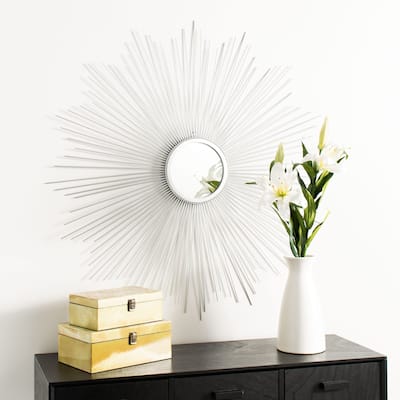 SAFAVIEH Arlo 41-inch Sunburst Round Mirror - 40.8" W x 0.8" L x 40.8" H