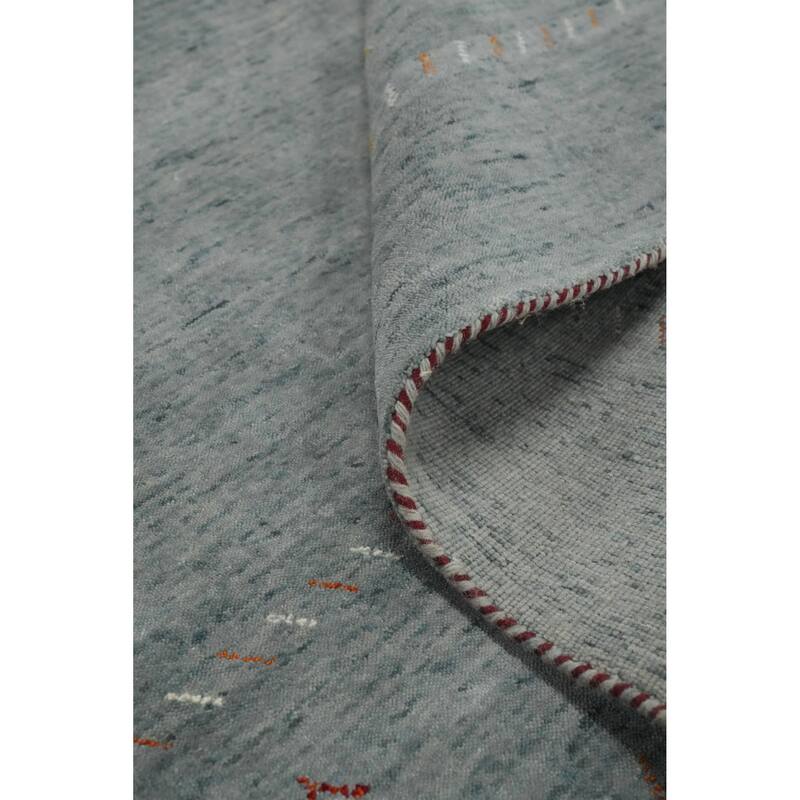 Hand Knotted Oriental 100% Wool Carpet Tribal Animal Pictorial Greys & Charcoal Gabbeh Area Rug - 11' 11'' X 11' 11''