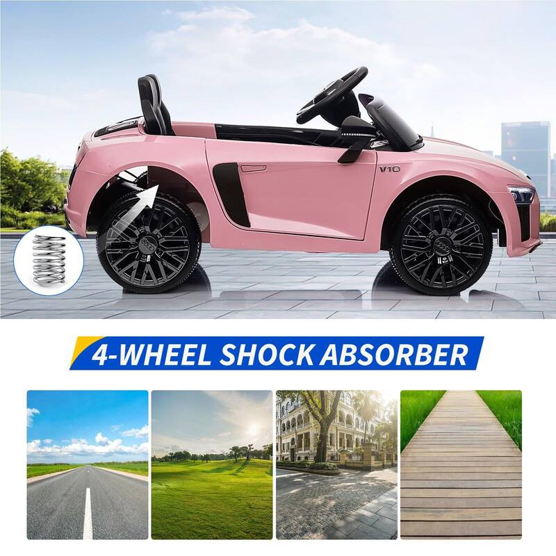 Ride Car for Kids, 12V Power Battery Electric Vehicles for 3-7 Toddlers