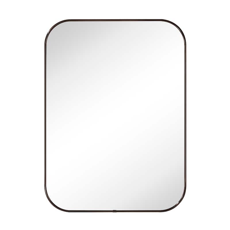 TEHOME Lucia Contemporary Rounded Rectangle Bathroom Vanity Mirror