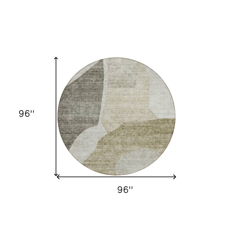 HomeRoots Abstract Transitional Rectangle Outdoor Rug