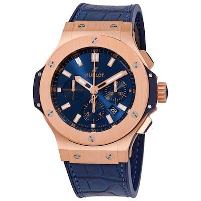 Hublot Big Bang 18kt Rose Gold Chronograph Automatic Men's Watch - Blue