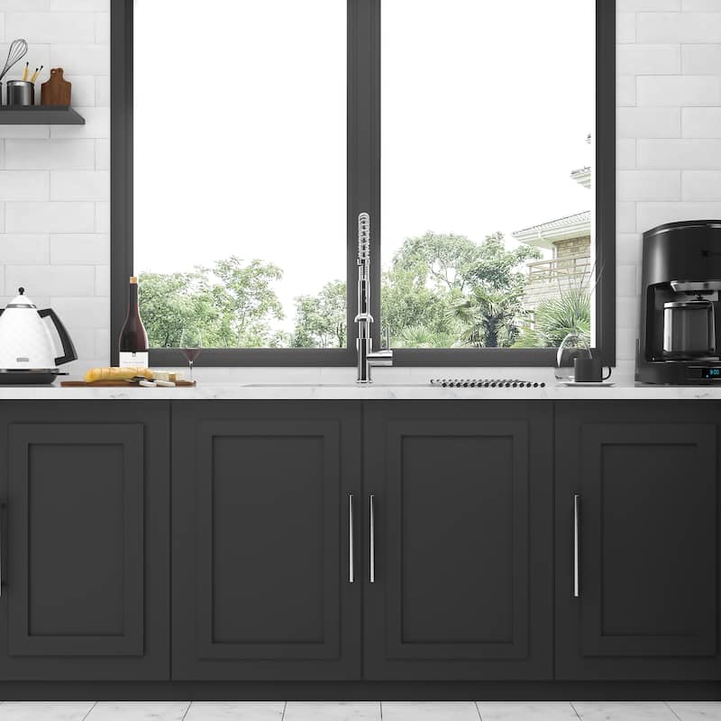 Undermount 16 Gauge Single Bowl Stainless Steel Kitchen Sink in Brushed Nickel - 32'' x 18'' x 9''