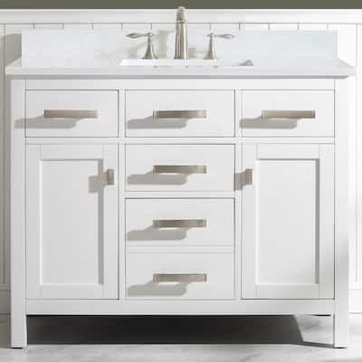 Valentino 42" Single Vanity in White