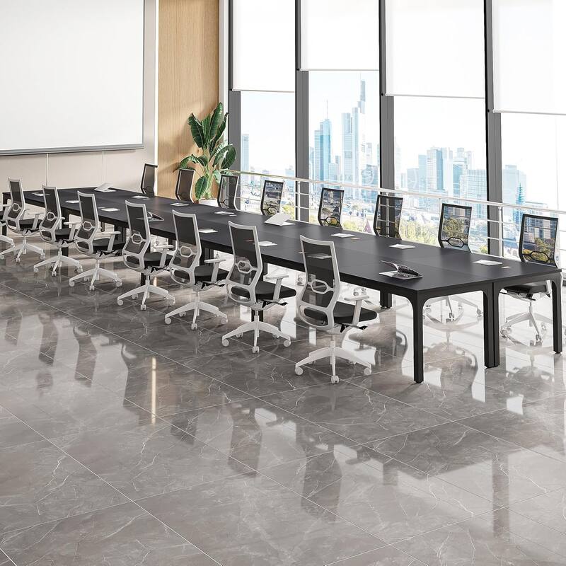 78.74" Large Rectangle Conference Table/Desk, Modern Seminar Meeting Table, Business Tables for Boardroom & Office