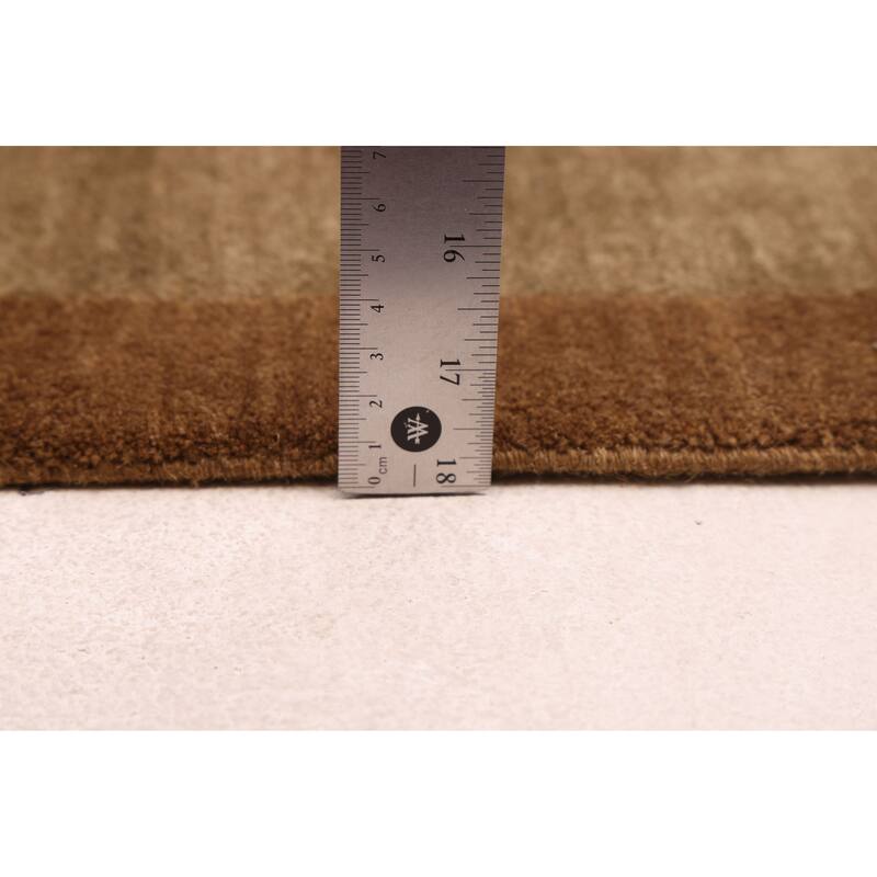 ECARPETGALLERY Hand-knotted Opulence Brown Silk, Wool Rug - 9'1 x 11'11