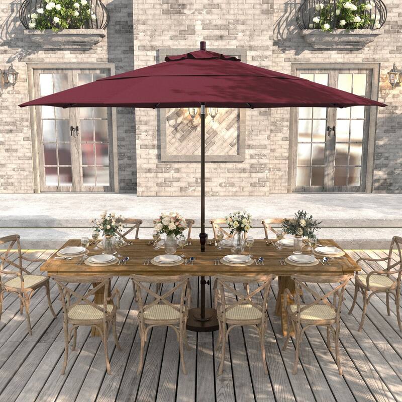 North Bend 11-foot Crank Open Bronze Umbrella by Havenside Home