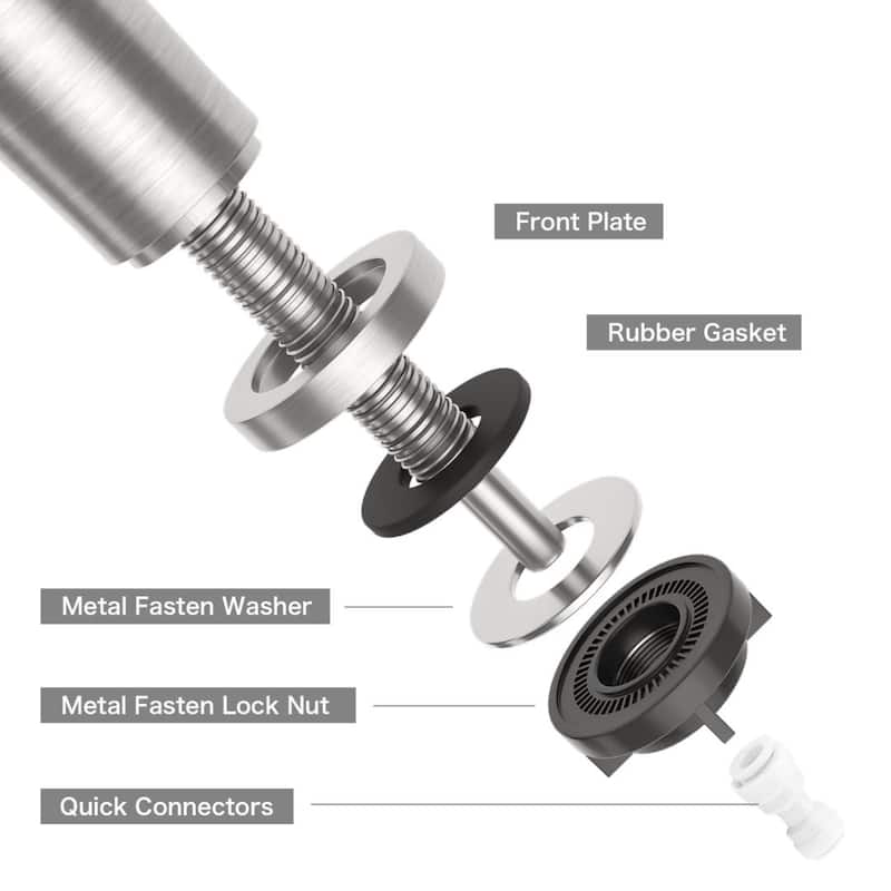 Kitchen Water Filter Faucet Stainless Steel Brushed Nickel Drinking Water Faucet