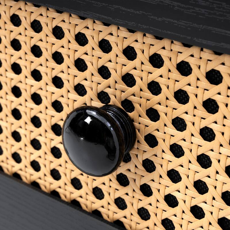 VredHom 6-Drawer PE Rattan Storage Cabinet Closet Dresser