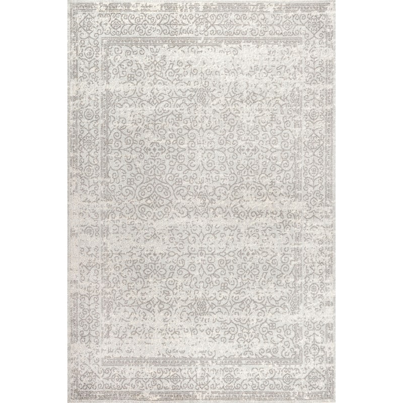 JONATHAN Y Scala Filigree Area Rug - 4 X 6 - Gray/Dark Gray