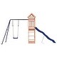 preview thumbnail 3 of 15, vidaXL Swing Set Outdoor Backyard Wooden Playground Equipment for Kids Age 3-8