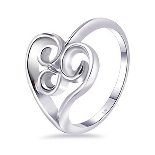 Size Handmade in Sterling Silver CARVED RING 10.5 US
