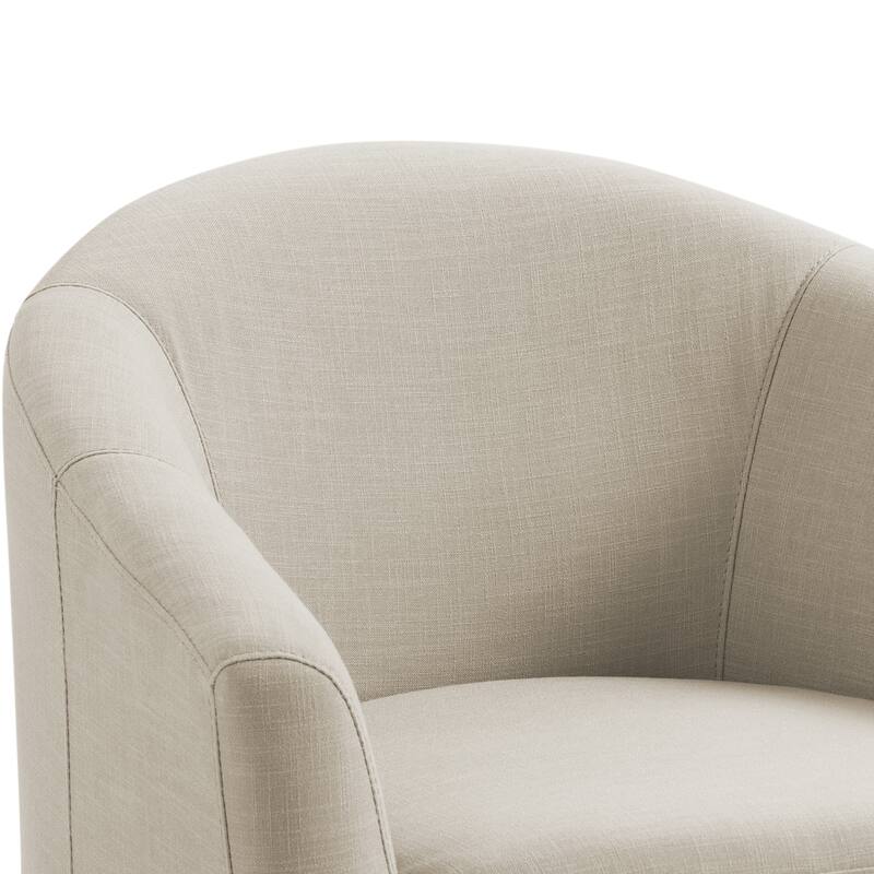 Swivel Accent Chair with Metal Base - 30.7"W x 29.9"H x 27.5"D