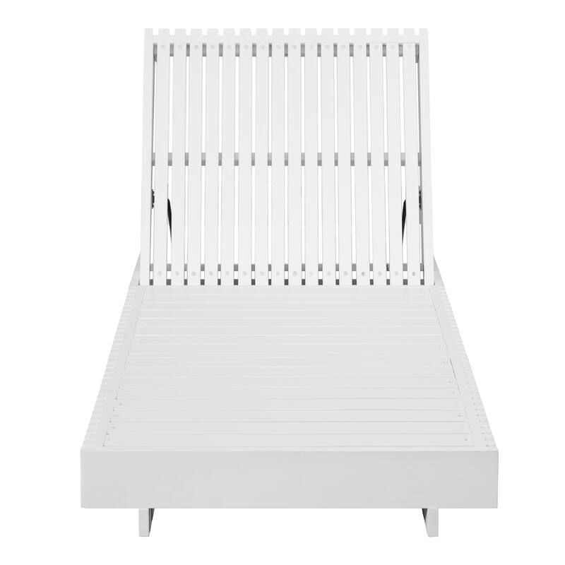 Christopher Knight Home - Kim Lounge Chaise Modern Outdoor Wooden Set with Triple-Fold Lounge Cushion