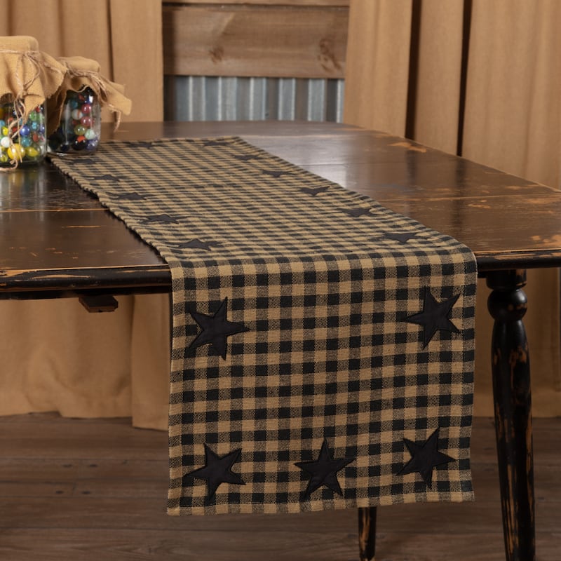 Check Star Runner - 13x48 - Raven/Khaki