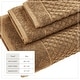 preview thumbnail 37 of 197, Linery & Co. Cotton Diamond Waffle Texture Bath Towels