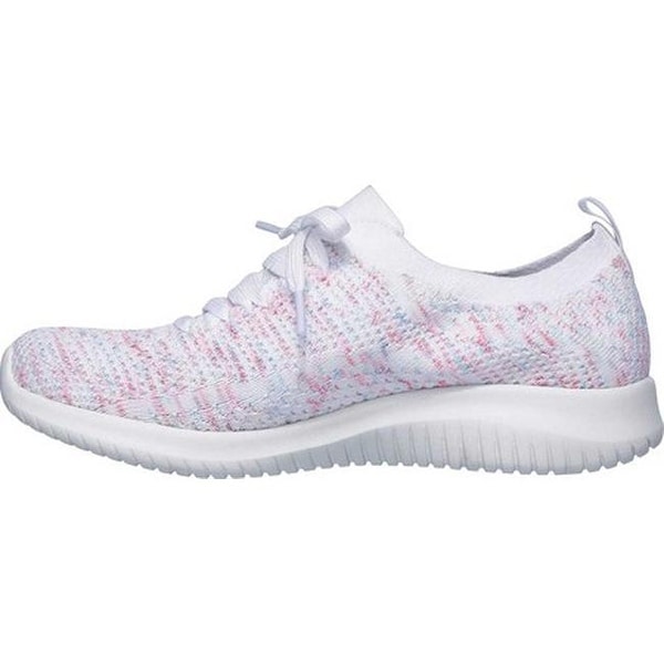 pink blue and white skechers