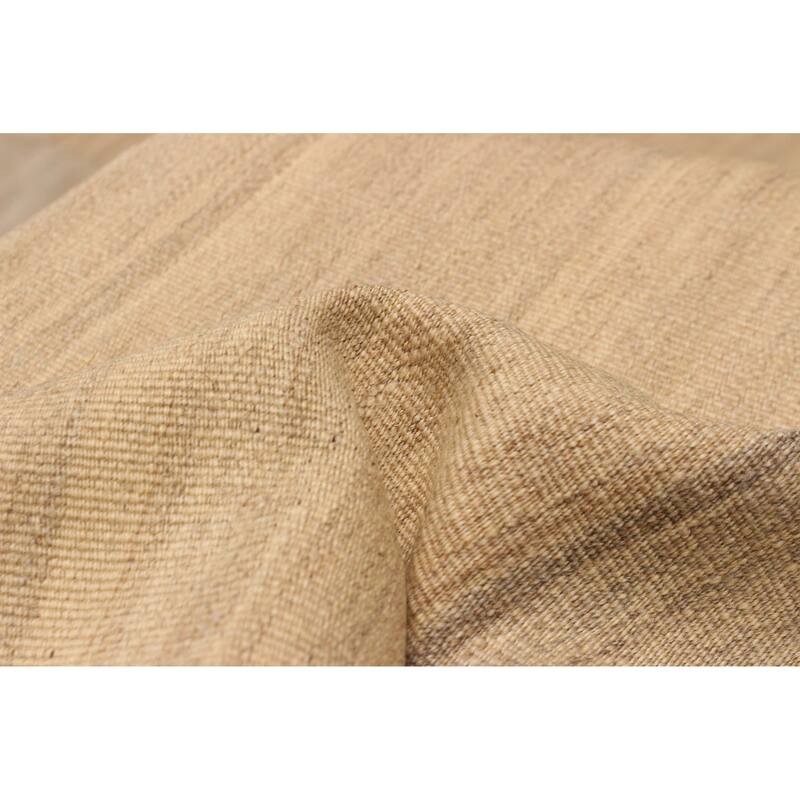 ECARPETGALLERY Flat-Weave Ankara FW Cream Wool Kilim - 10'3 x 12'9