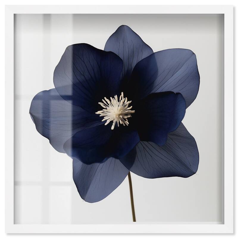 Night Dal II Shadowbox by Art Remedy - White - 16" x 16"
