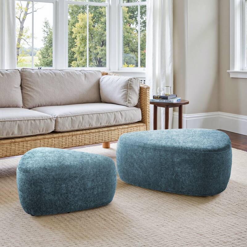 Oversized Triangle Cocktail Ottoman (Set of 2)