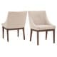 preview thumbnail 36 of 70, Voyager Button Tufted Slope Arm Linen Dining Chair (Set of 2) by iNSPIRE Q Artisan