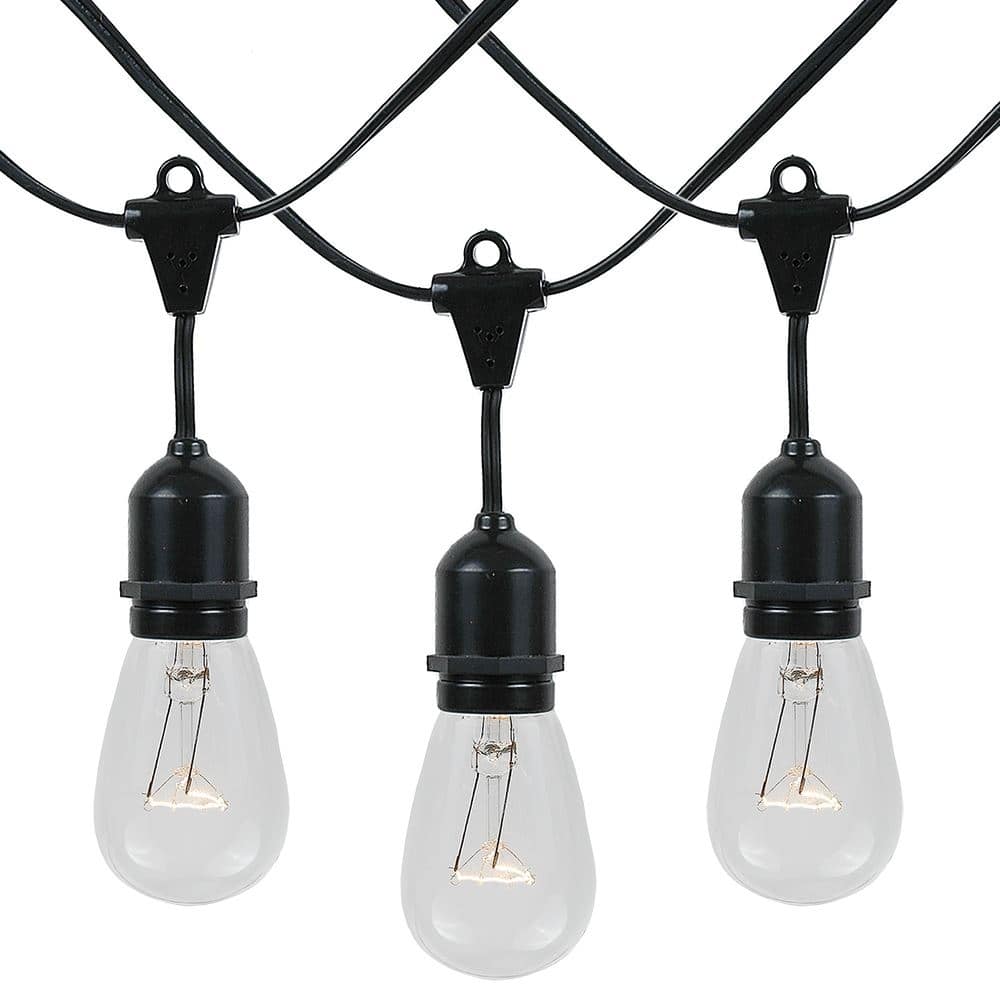 100/330 Foot S14 Edison Outdoor Patio String Lights, Market Lights