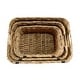 preview thumbnail 10 of 13, DreamPatio Rosa Water Hyacinth Basket Set with PU Leather (3 pieces)