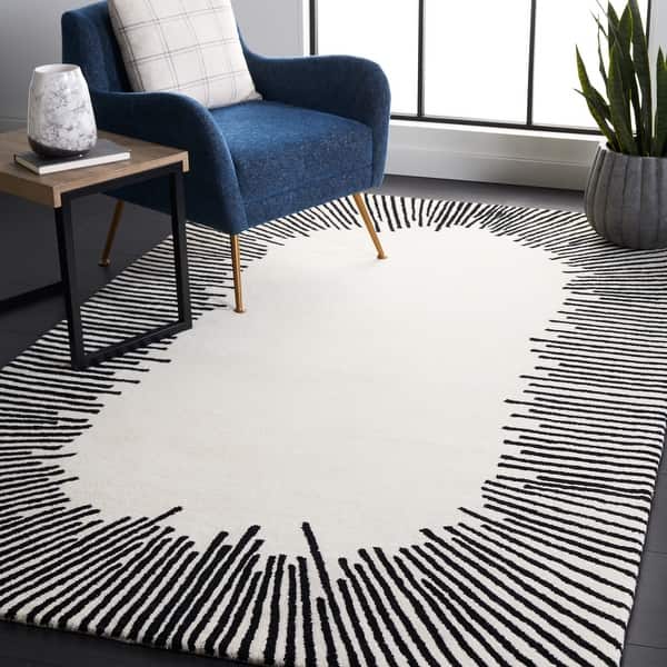 SAFAVIEH Handmade Fifth Avenue Arvenita Modern New Zealand Wool Rug