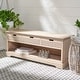 preview thumbnail 3 of 53, SAFAVIEH Landers 3-Drawer Bottom Shelf Storage Bench - 47.3" W x 15" L x 19" H Sand