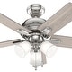 preview thumbnail 7 of 11, Hunter 44" Crystal Peak Ceiling Fan with LED Light Kit and Pull Chain, Casual, Transitional
