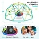 preview thumbnail 15 of 15, Hapfan 800lbs 10ft Metal Climbing Dome Swing Set with Saucer Swing for Outdoor Backyard