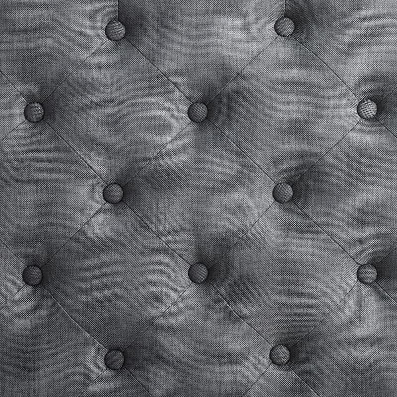 Abigal Charcoal Square Tufted Ottoman