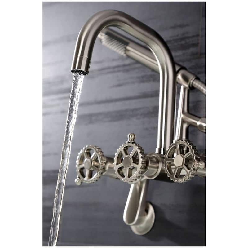 Kingston Brass AE845.CG Fuller Wall Mounted Tub Filler with Built-In