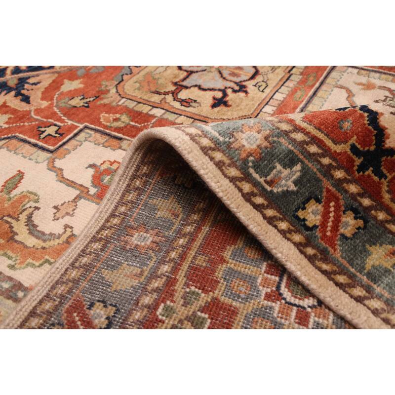 ECARPETGALLERY Hand-knotted Jules Sultane Ivory Wool Rug - 9'0 x 12'0