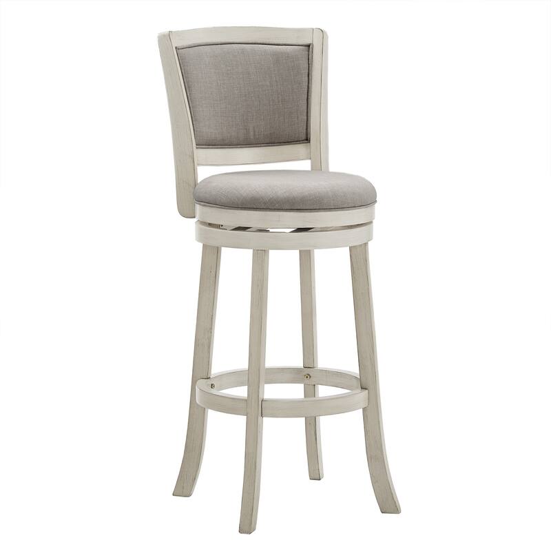 Menas Upholstered Back Swivel Stool by iNSPIRE Q Classic