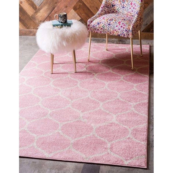 Unique Loom Rounded Trellis Frieze Area Rug. Opens flyout.