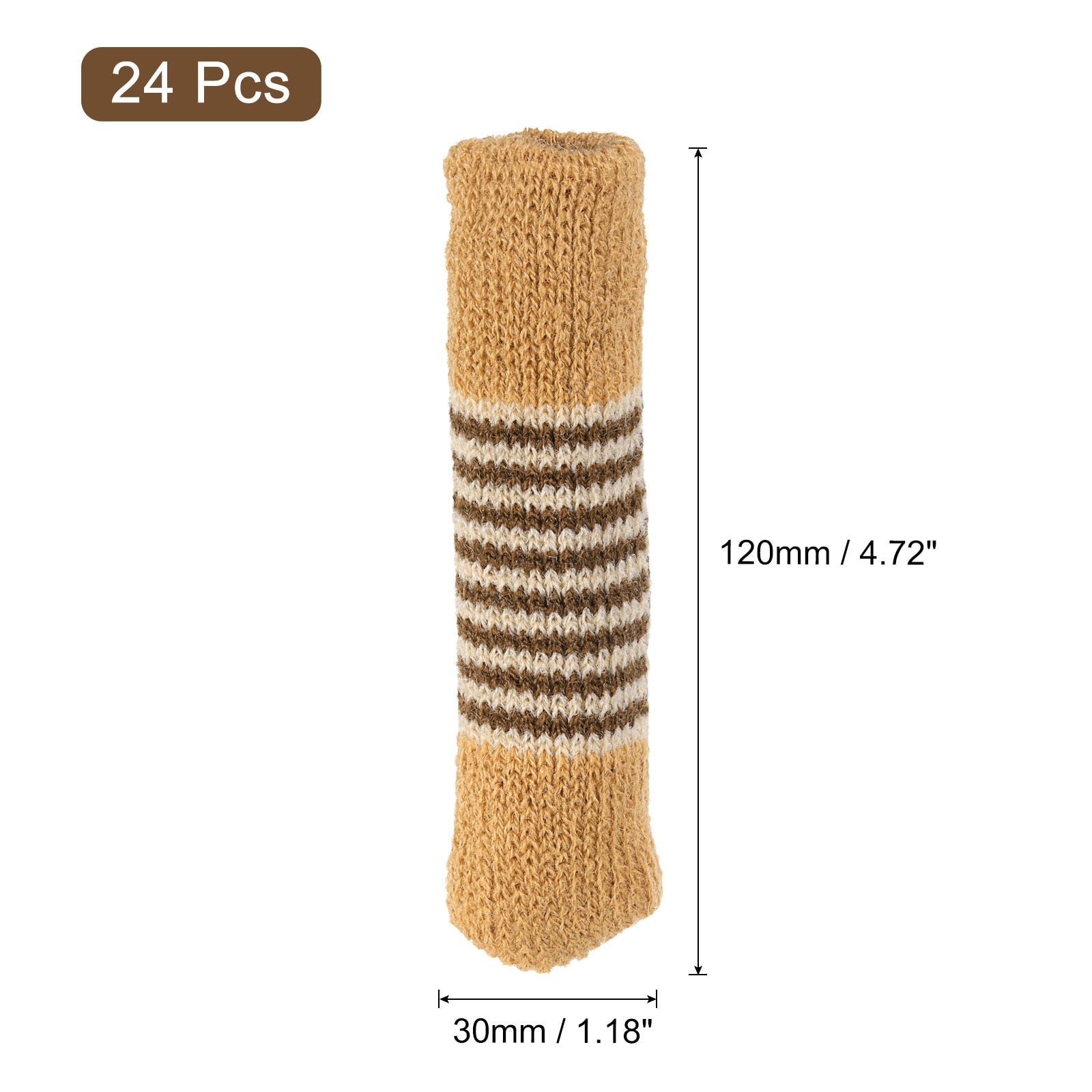 Chair Leg Floor Protectors 24pcs Striped Knitted Chair Leg Covers On Sale Bed Bath Beyond 39178530